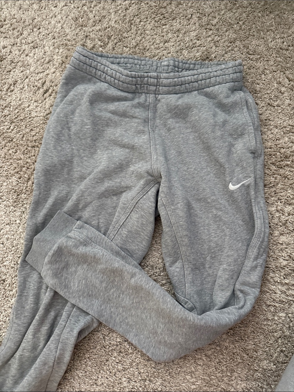Nike Gray Sweatpants with Swoosh